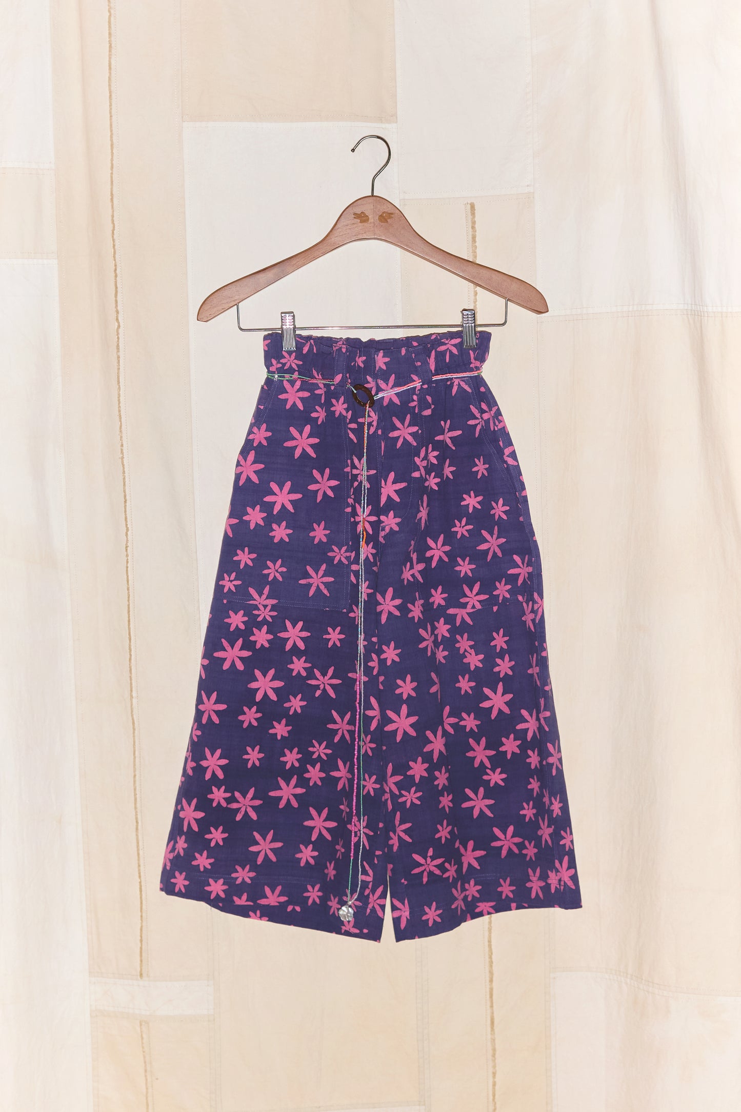 Batik Cullote In Purple
