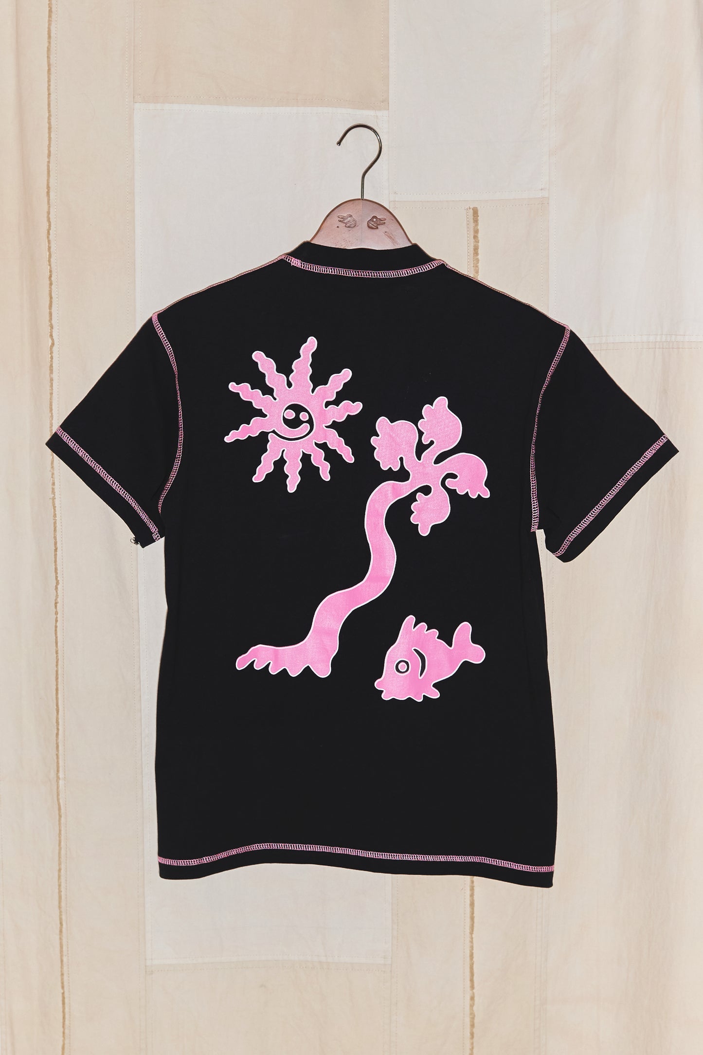 Sunny Black Washed Tee