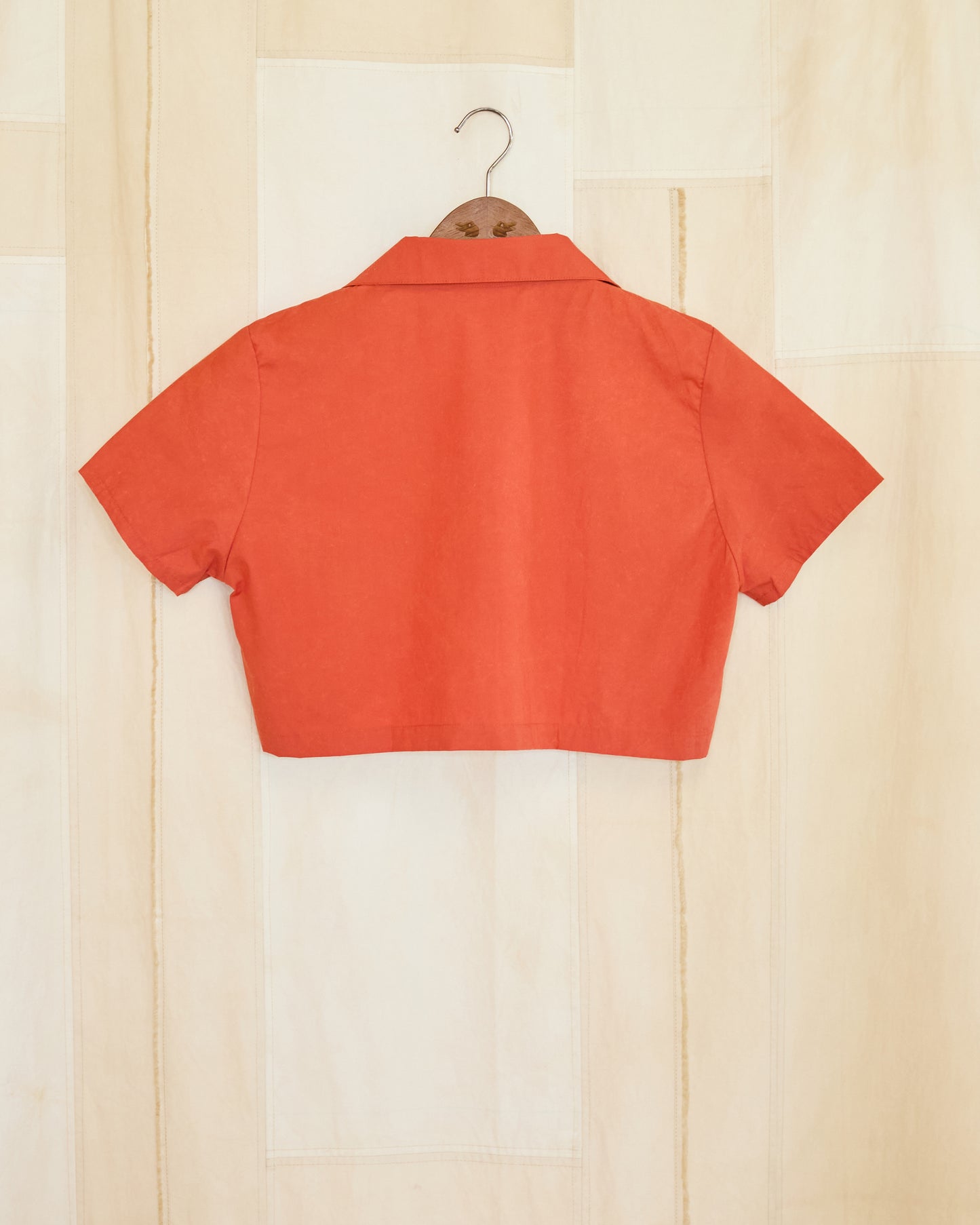 Adult Swim Girl Coral Cropped Shirt
