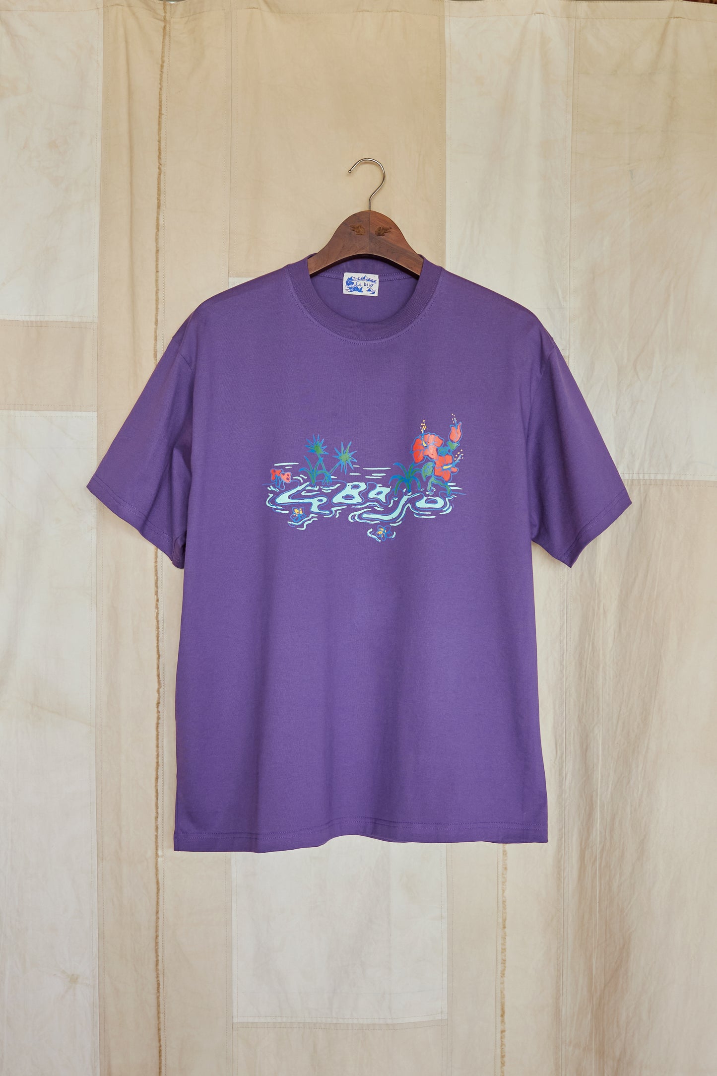 Adult Hibiscus T-Shirt in Purple
