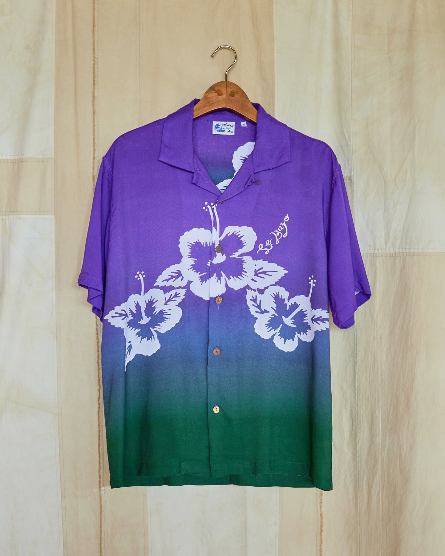 Hibiscus Bali Shirt Purple
