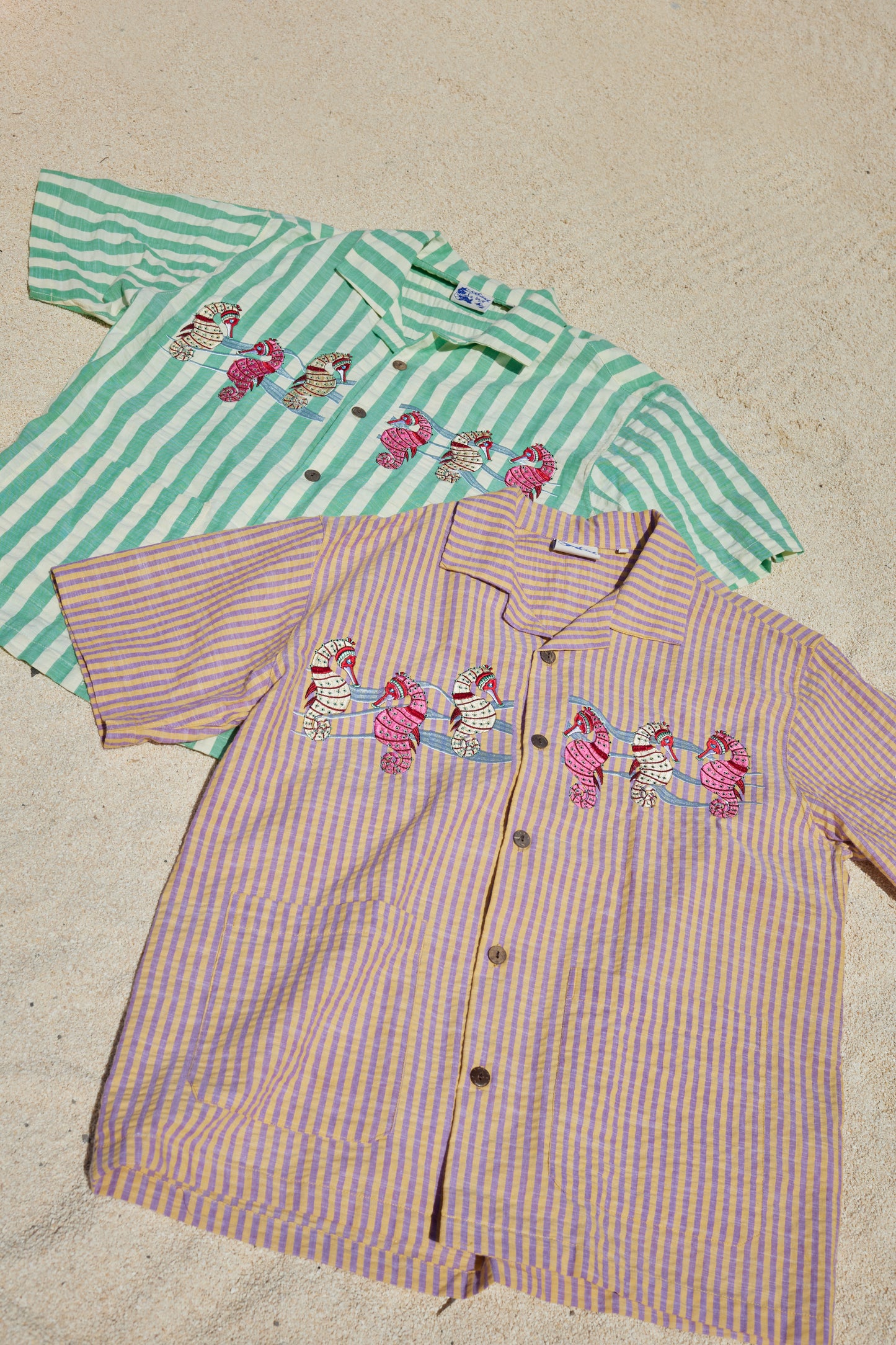 Seahorse Beach Shirt In Green