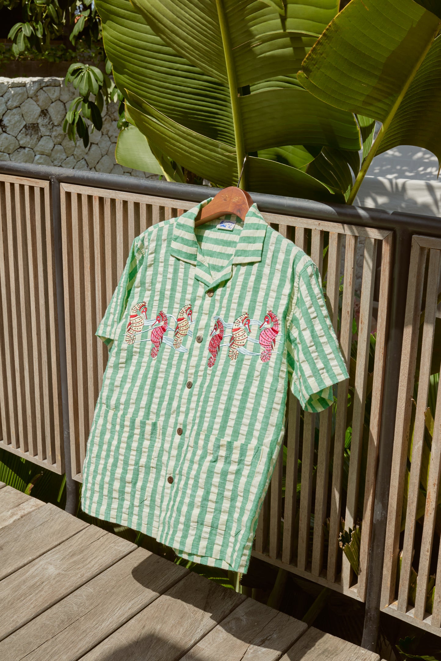 Seahorse Beach Shirt In Green
