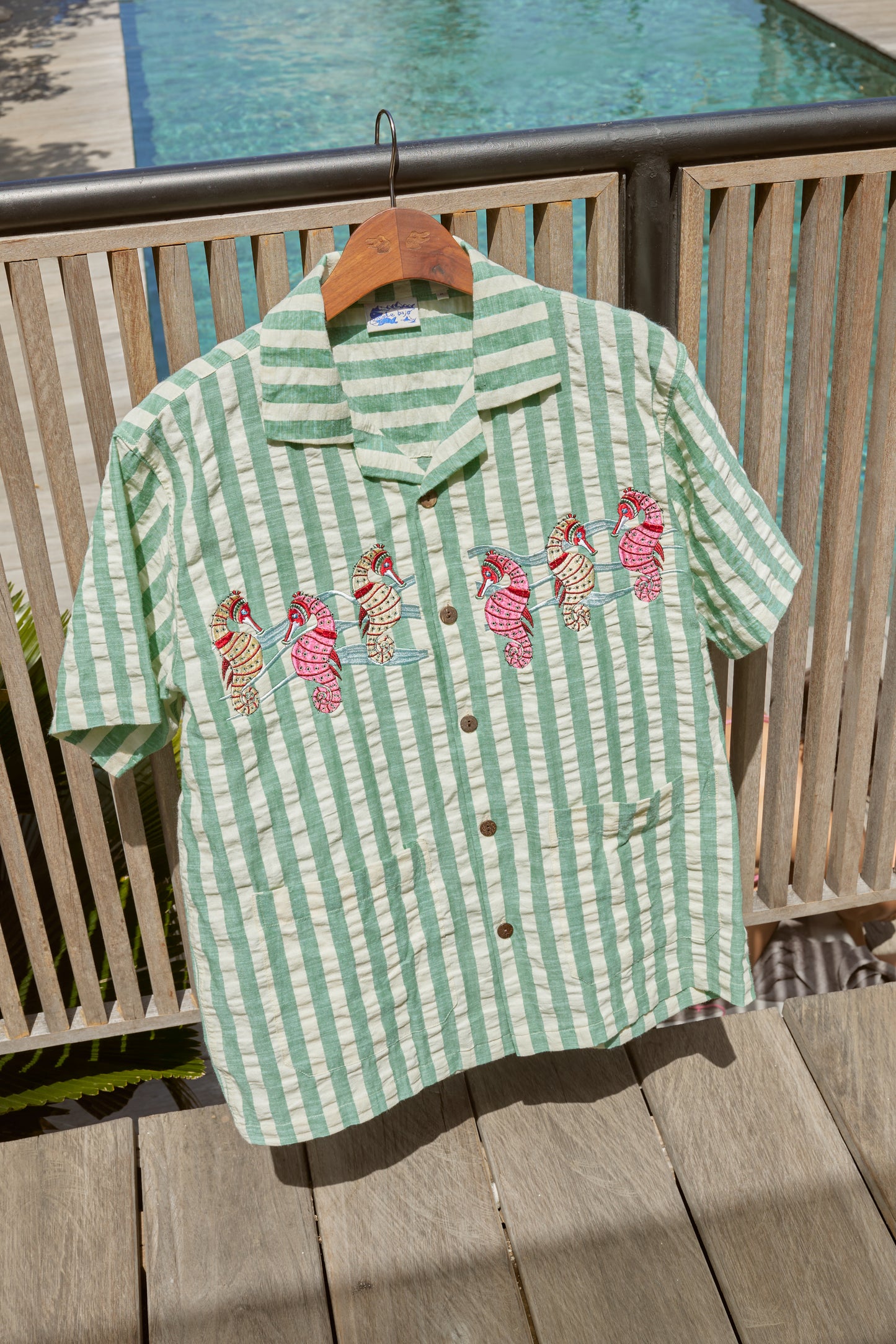 Seahorse Beach Shirt In Green