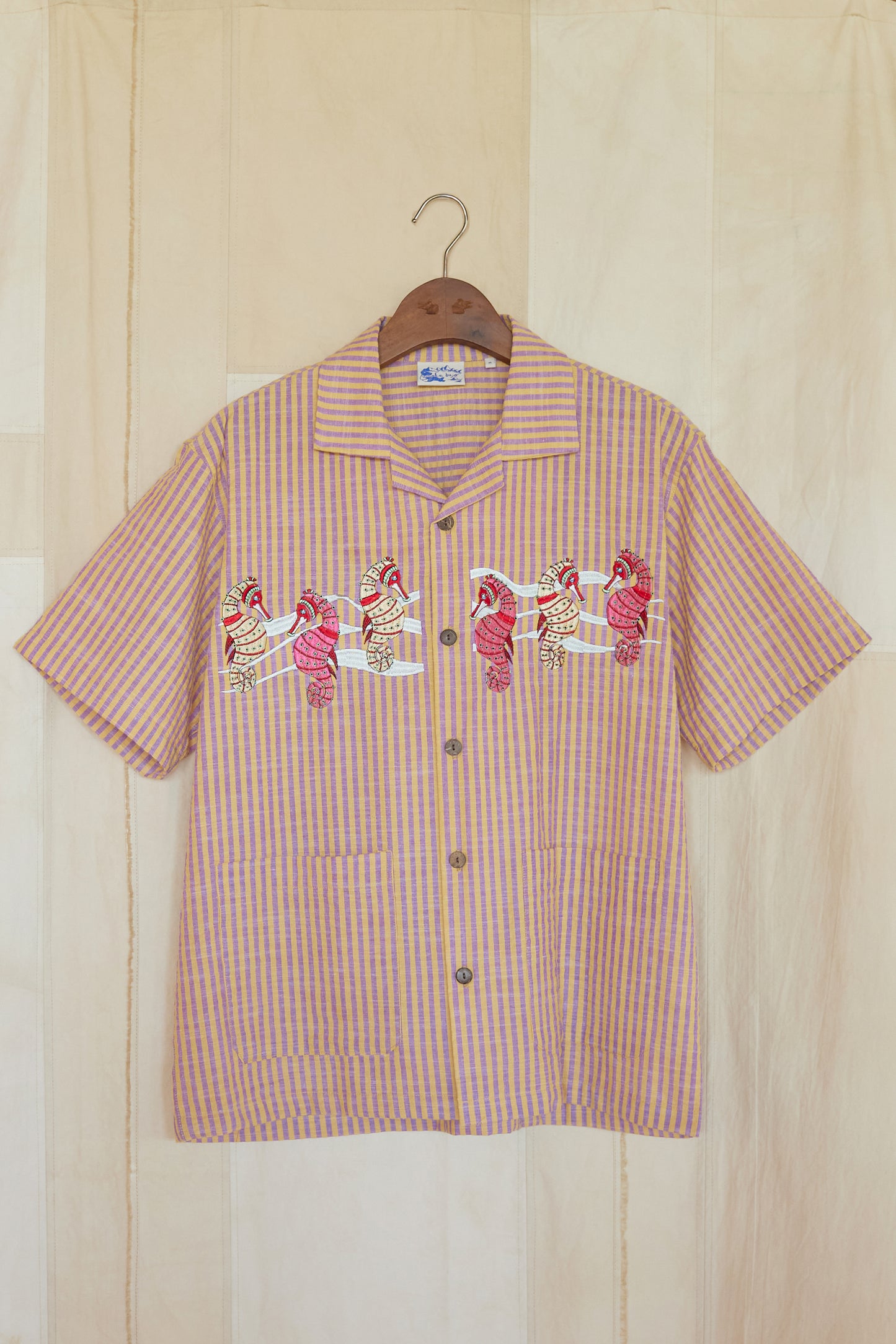 Seahorse Beach Shirt In Purple