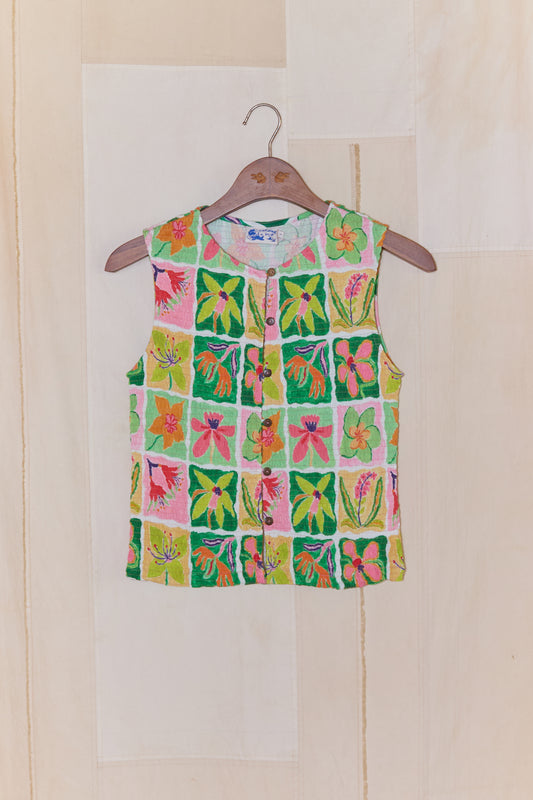 Flora Scrunch Top