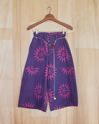 Batik Kulot Pants in Light Purple