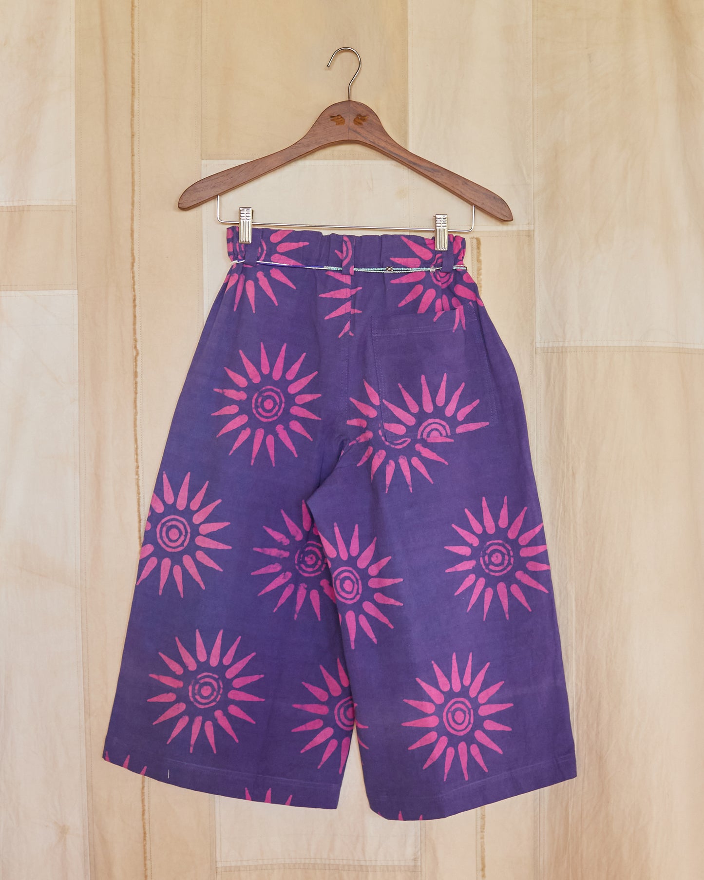 Batik Kulot Pants in Light Purple