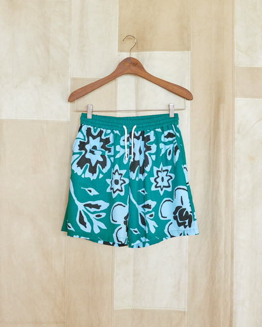 Bayou Blue Short Floral